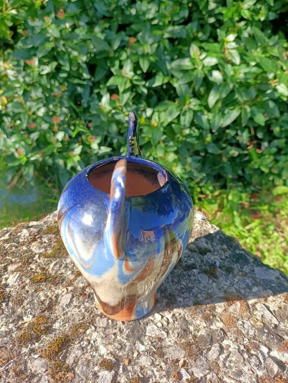 Vase céramique motif équestre