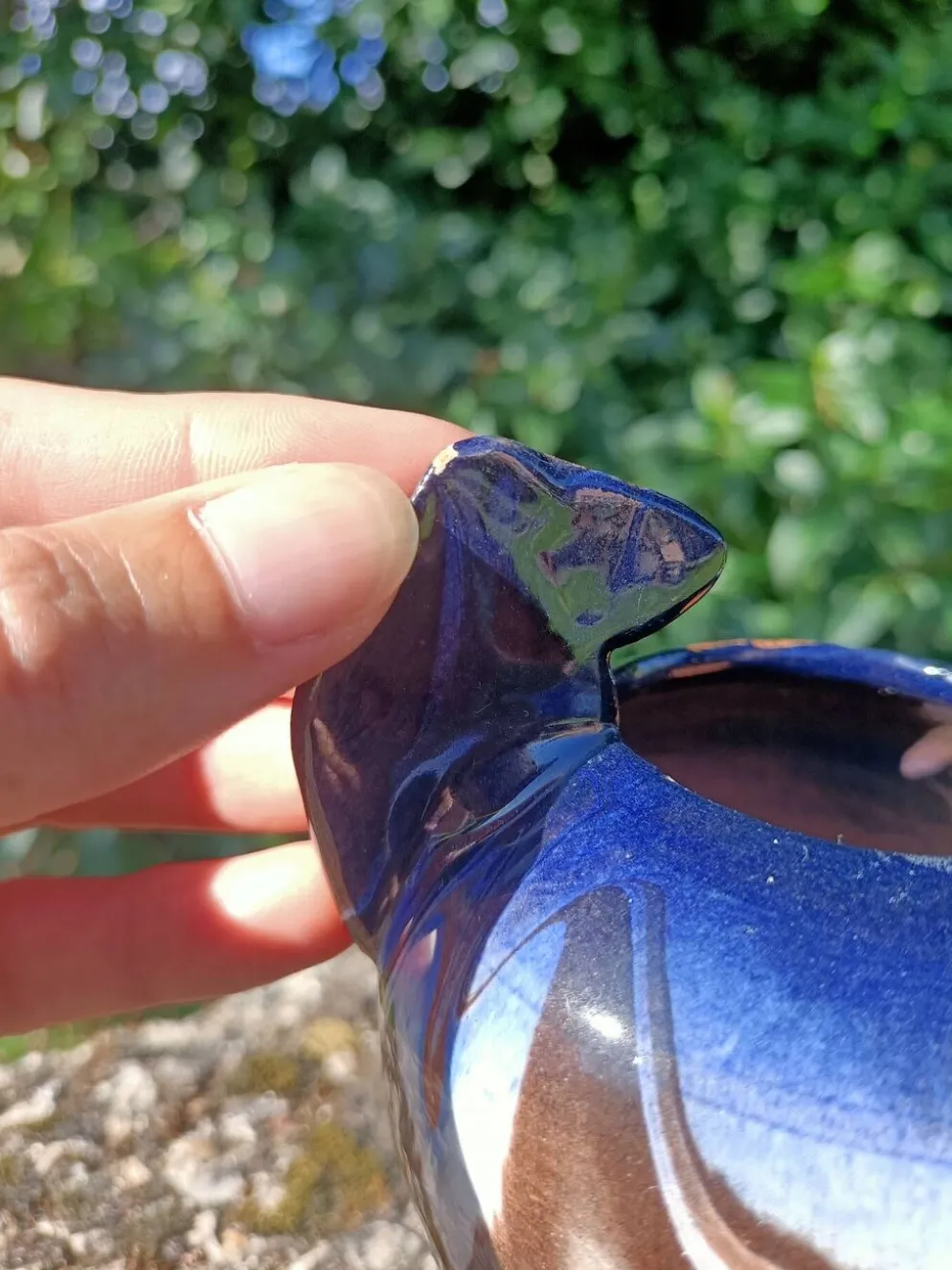 Vase céramique motif équestre