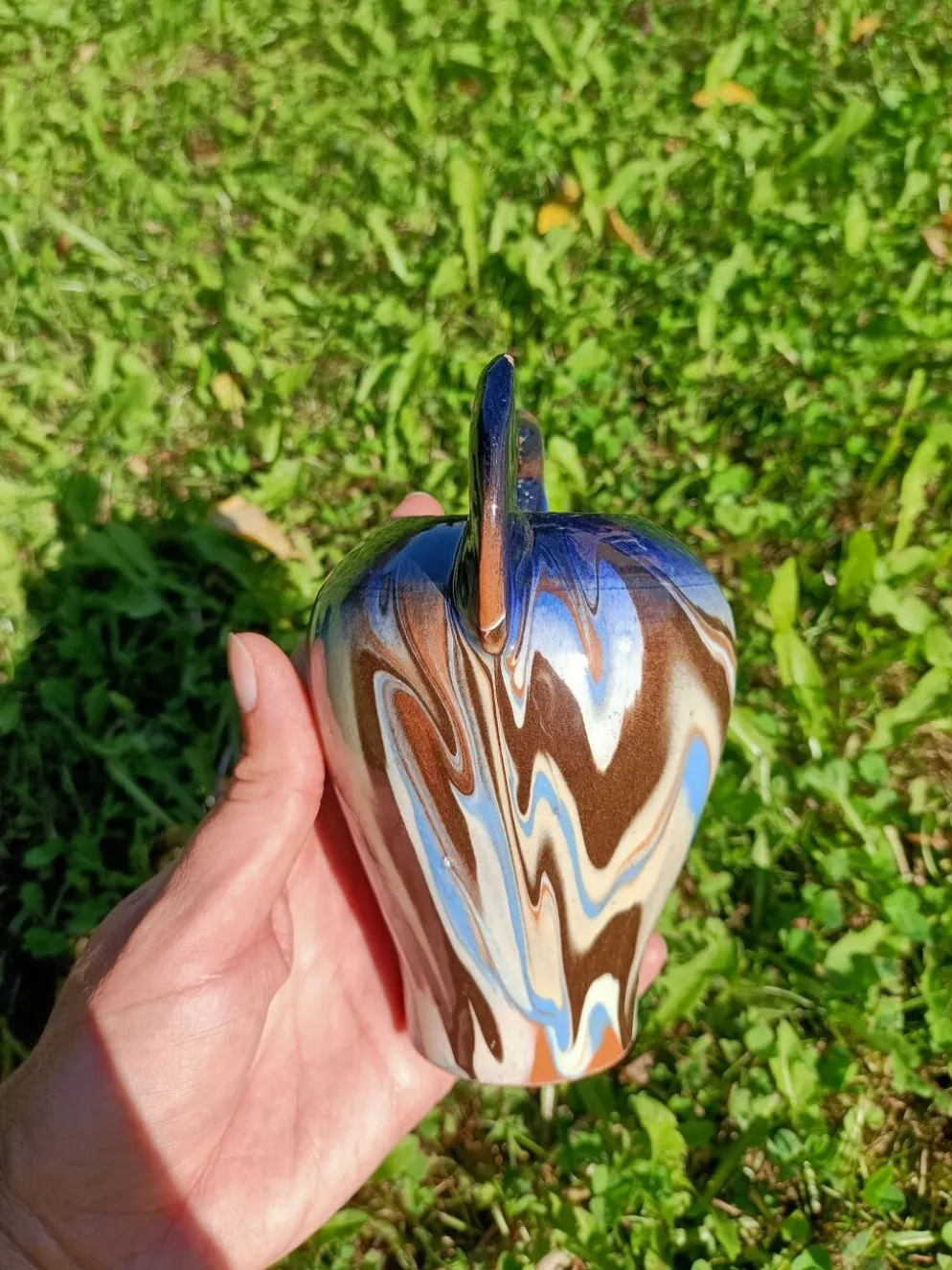 Vase céramique motif équestre