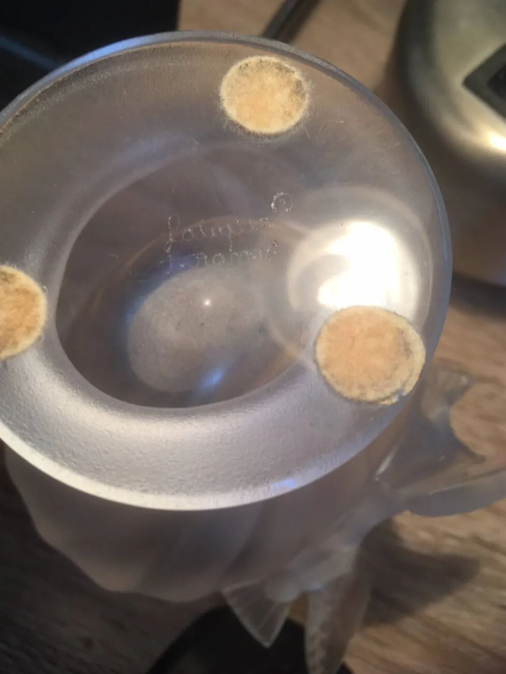 Vase cristal ancien signé Lalique