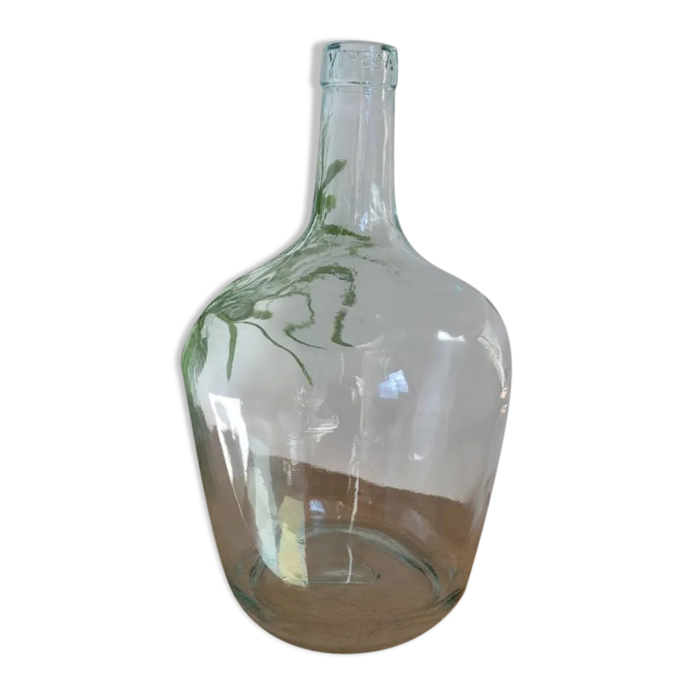 Vase dame-jeanne transparente