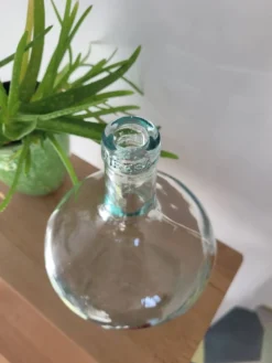 Vase dame-jeanne transparente
