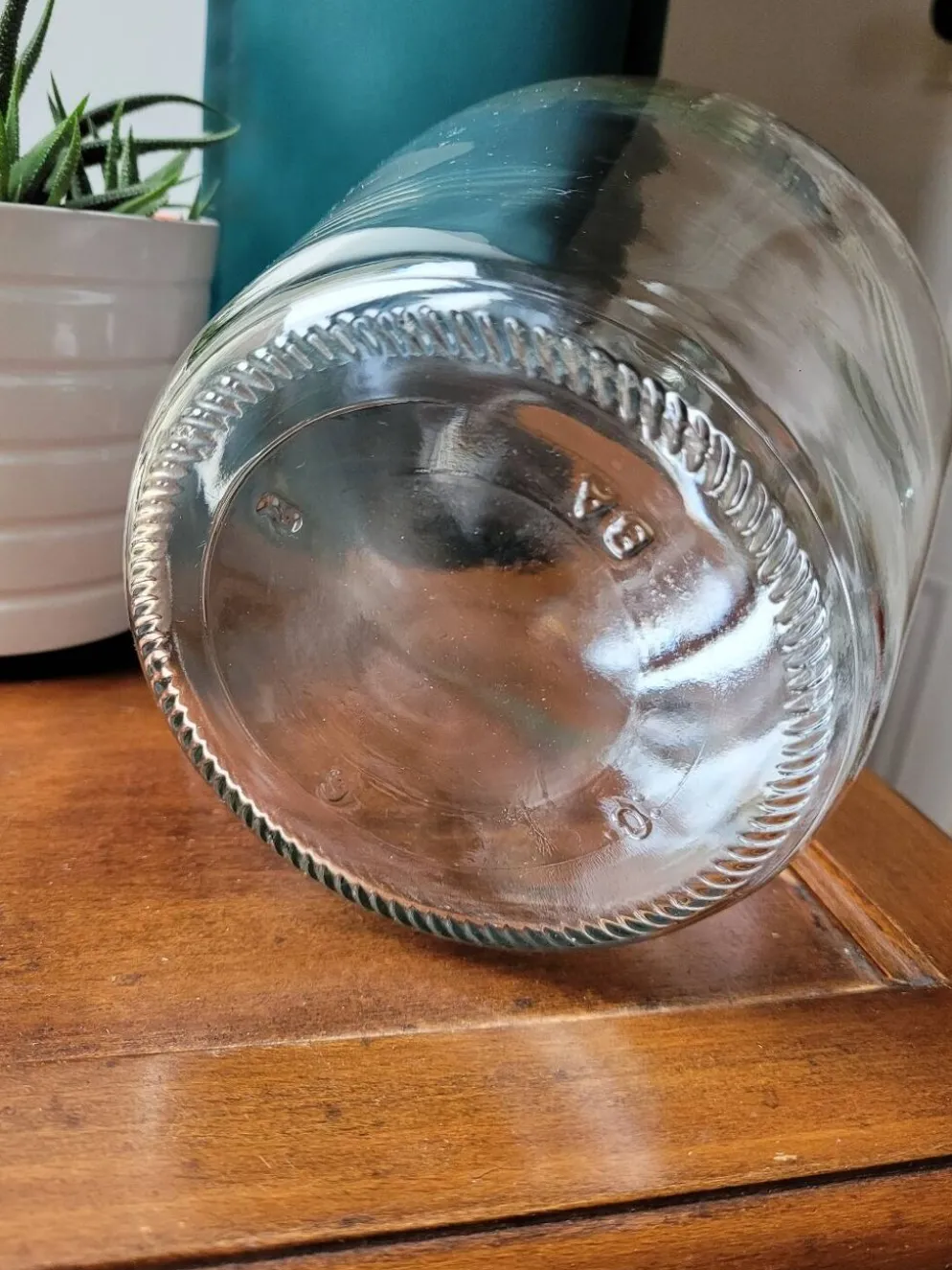 Vase dame-jeanne transparente