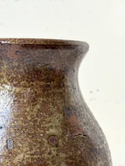 Vase d'atelier francais en gres pyrité vers 1950