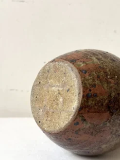 Vase d'atelier francais en gres pyrité vers 1950