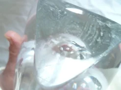 Vase design trilobe cristal de st louis france 3.2kg