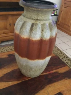 Vase de sol vintage Scheurich 292 en céramique W.Germany