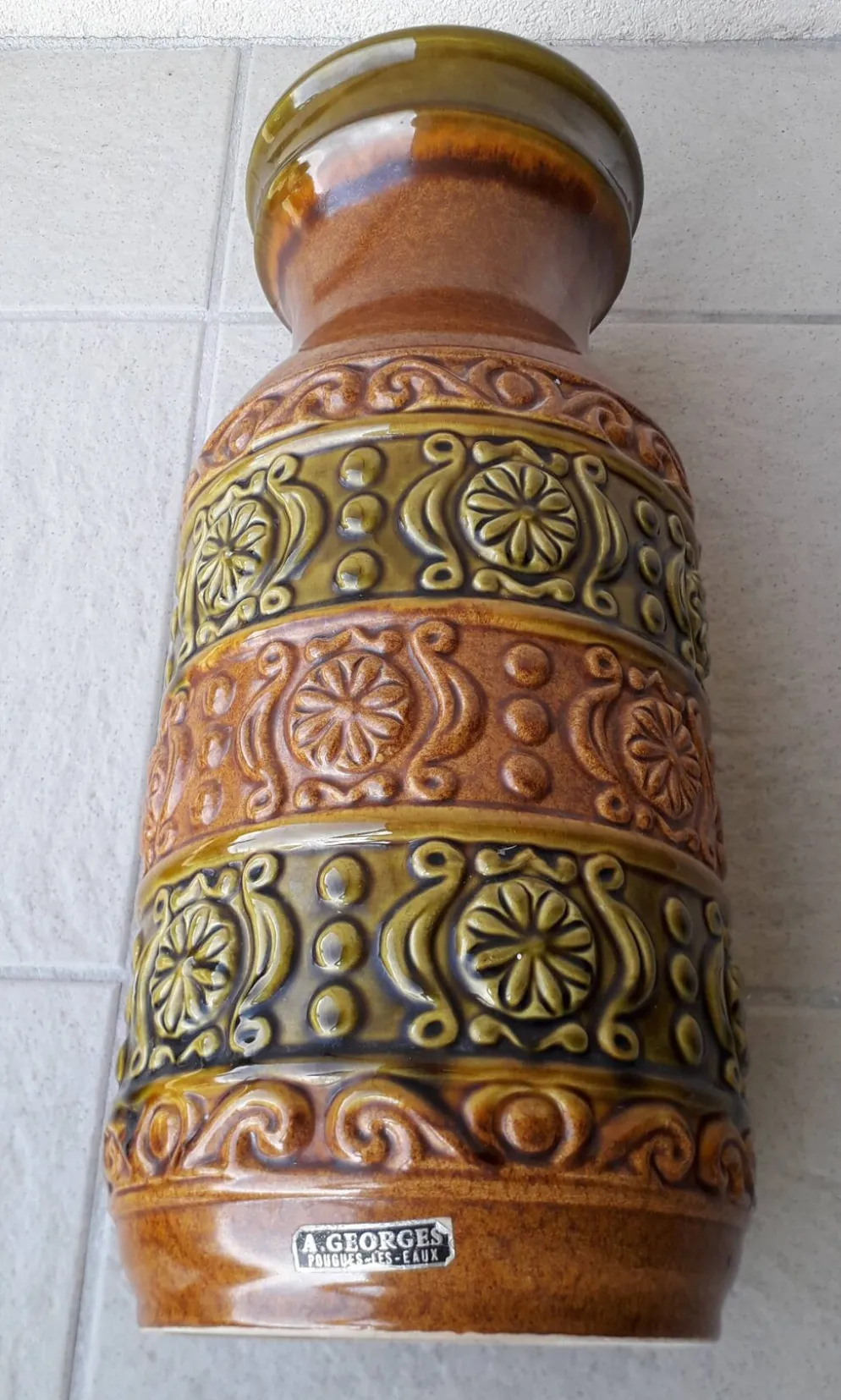 Vase en céramique années 70