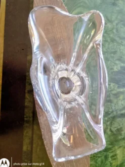 Vase en cristal de Daum France – Authentique et signé – Parfait état