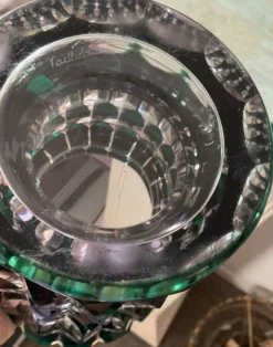 Vase en cristal de Val St Lambert des années 50