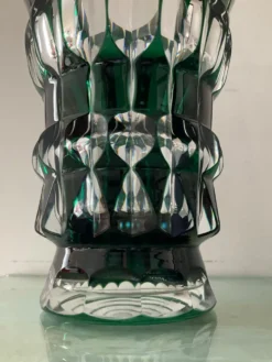 Vase en cristal de Val St Lambert des années 50