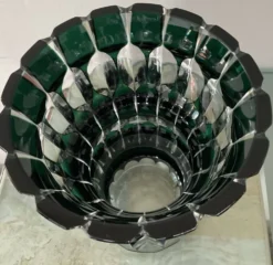 Vase en cristal de Val St Lambert des années 50