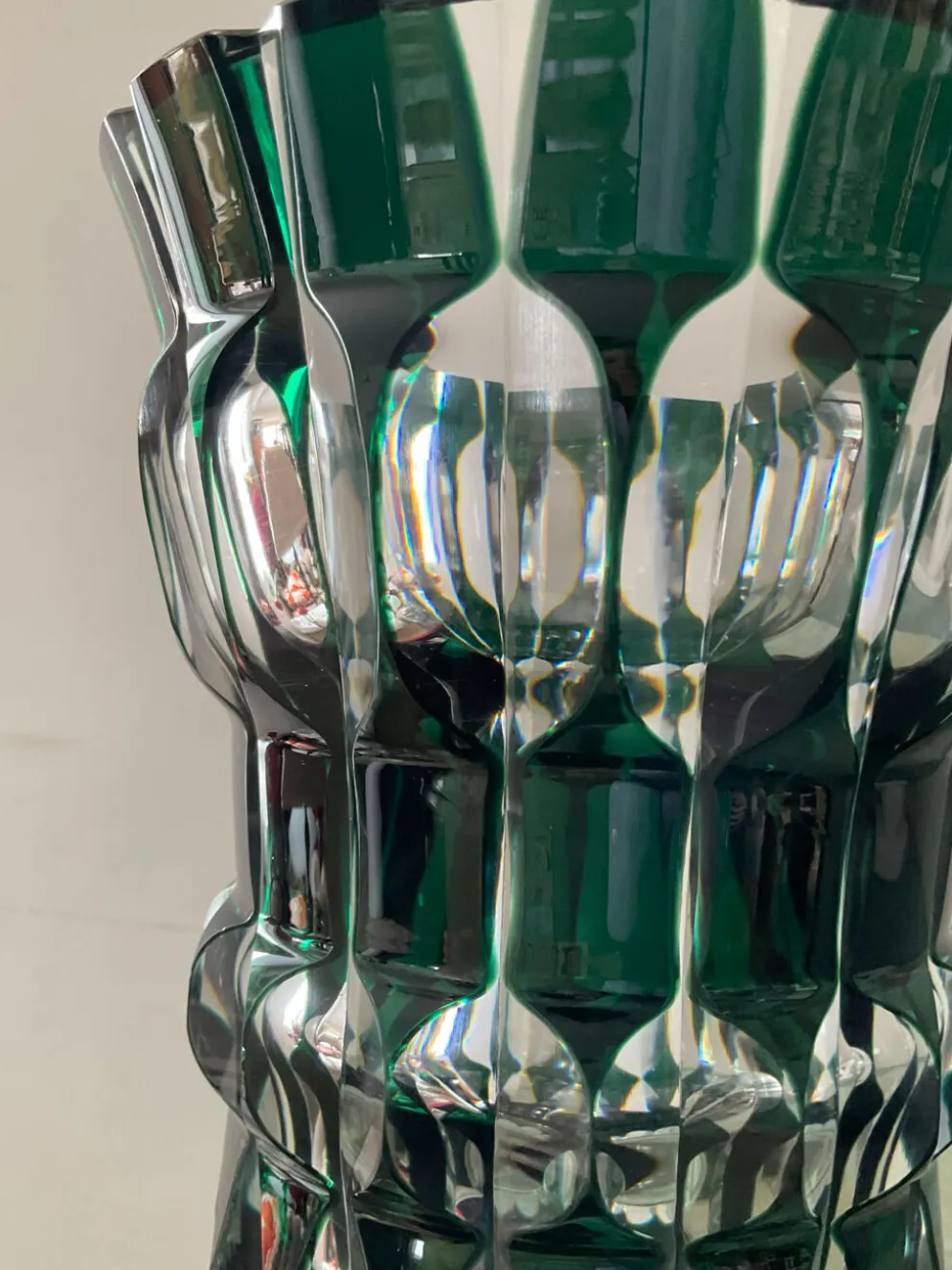 Vase en cristal de Val St Lambert des années 50