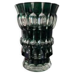 Vase en cristal de Val St Lambert des années 50