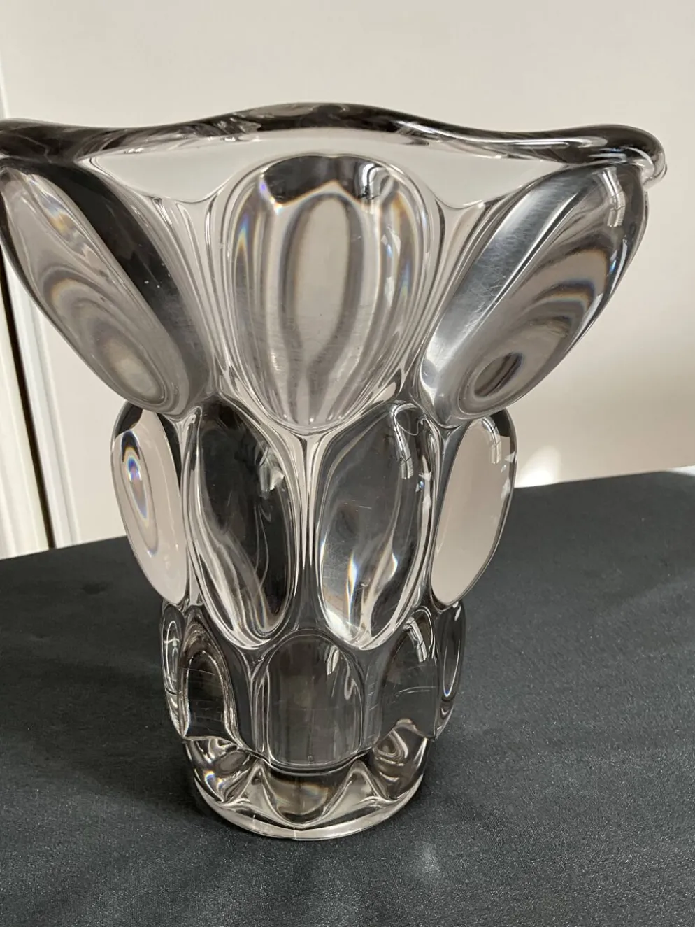 Vase en cristal français