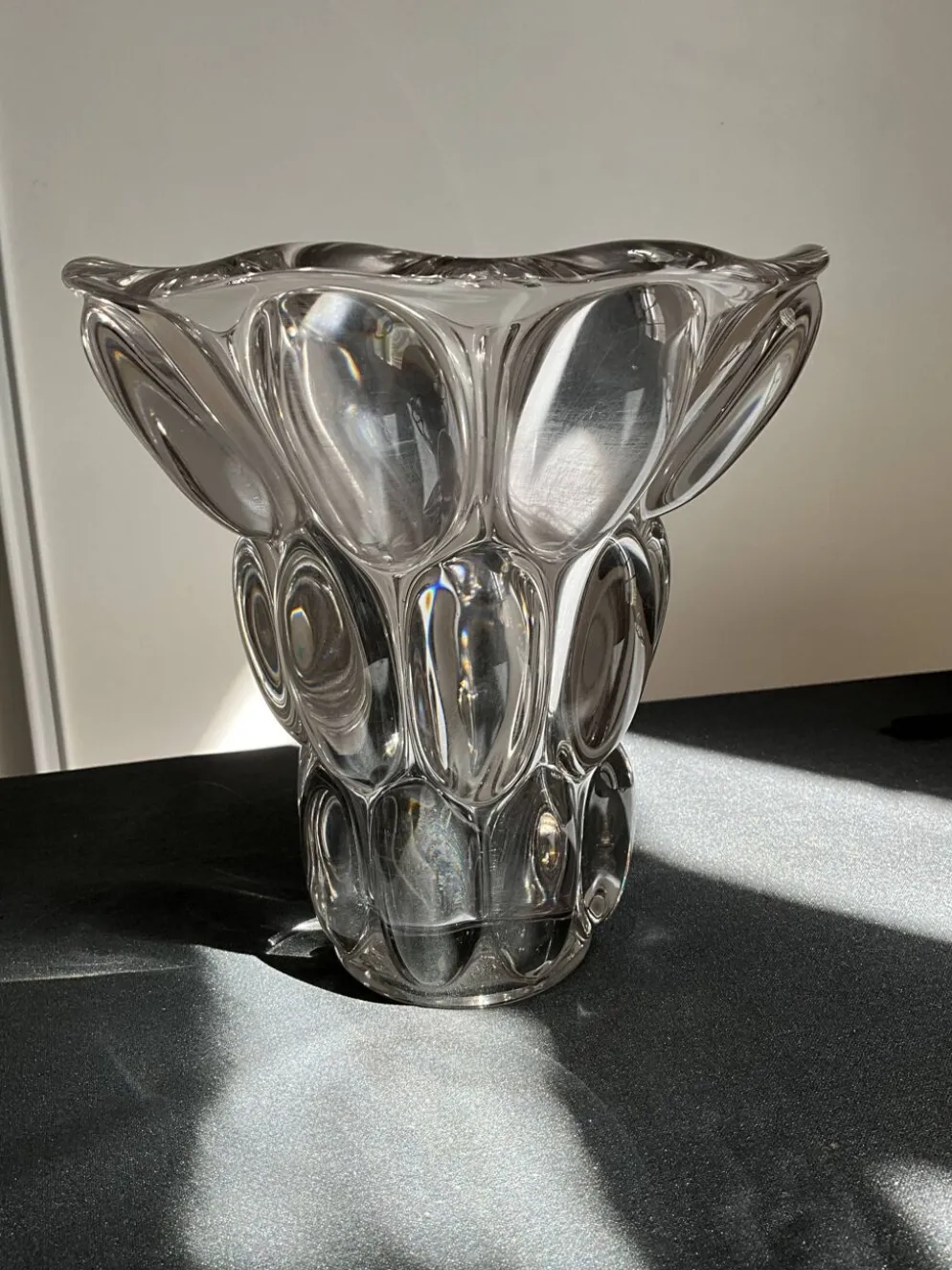 Vase en cristal français