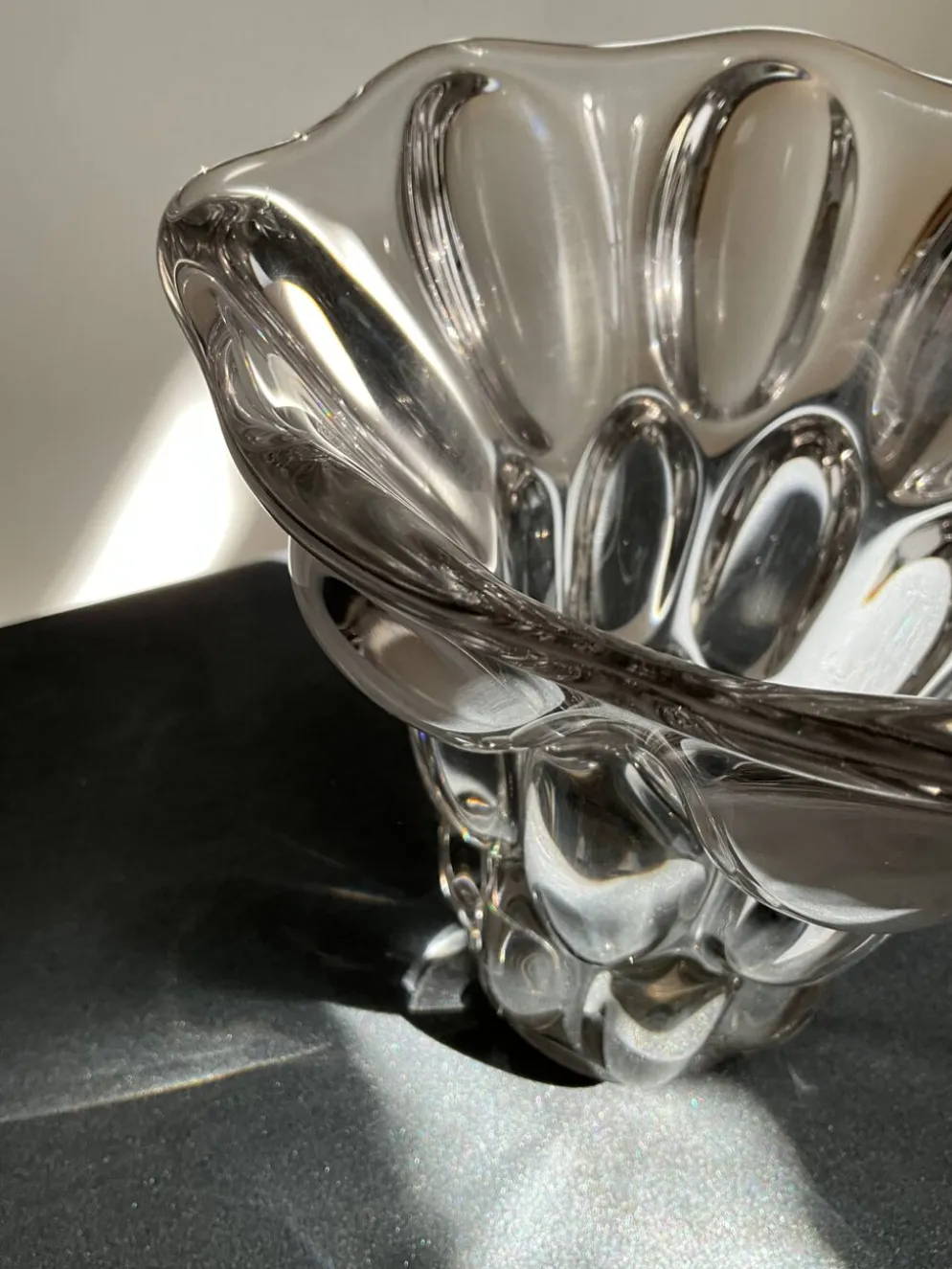 Vase en cristal français