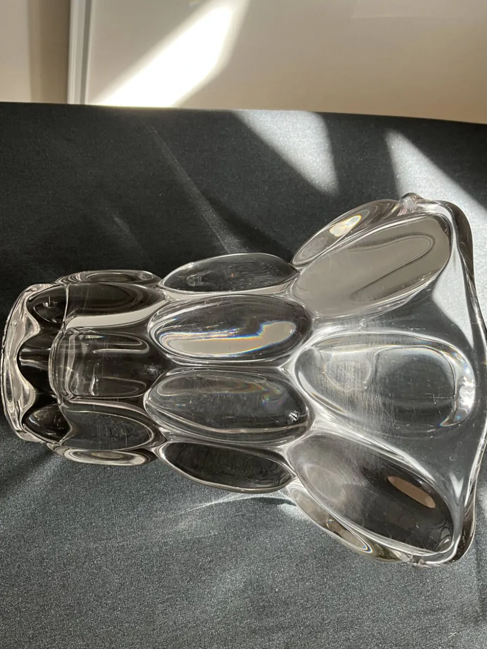 Vase en cristal français