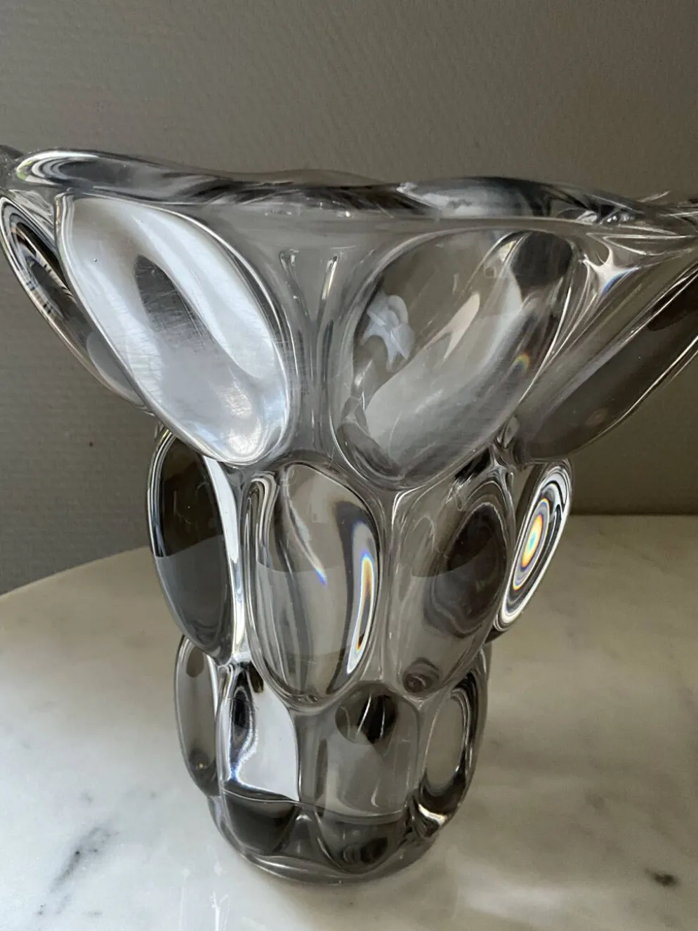 Vase en cristal français