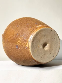 Vase en grès pyrité Michel Dumont / Puisaye