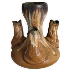 Vase en grès signé à la pointe Alfred Lebret (1871-1955)
