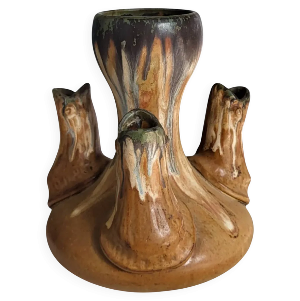 Vase en grès signé à la pointe Alfred Lebret (1871-1955)