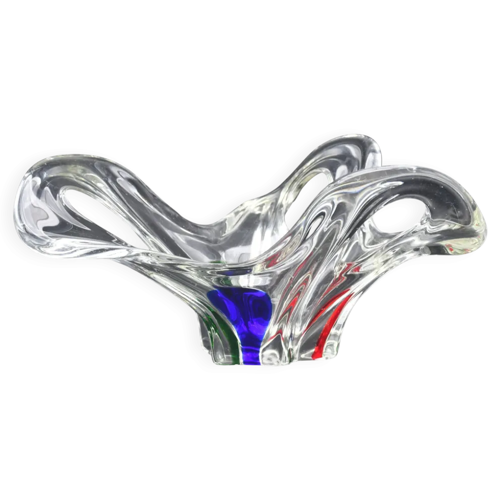 Vase en verre de Murano des années 1970, style mid-century