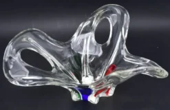 Vase en verre de Murano des années 1970, style mid-century