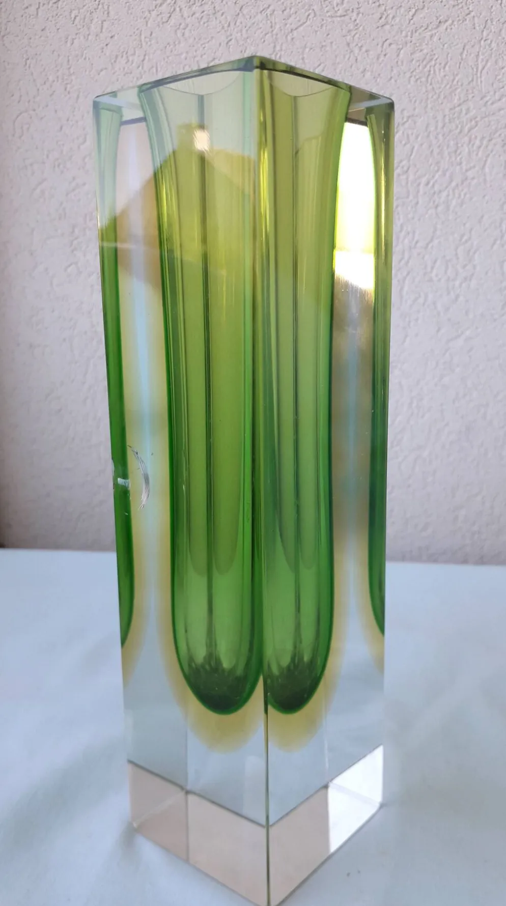 Vase en verre de Murano Sommerso