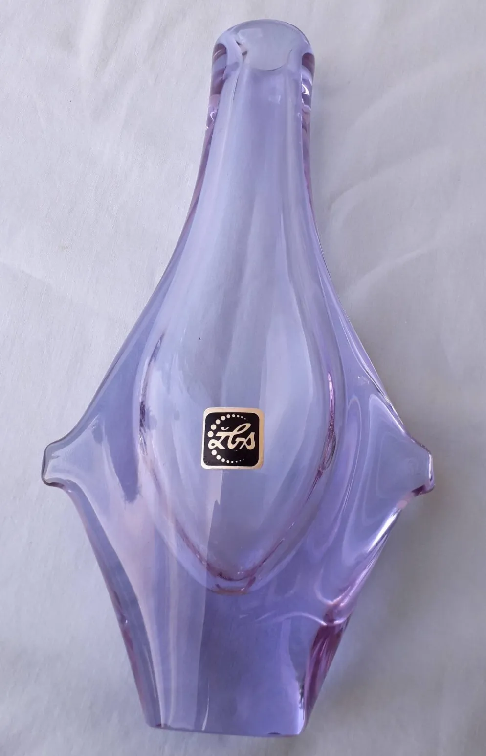 Vase en verre tchèque design