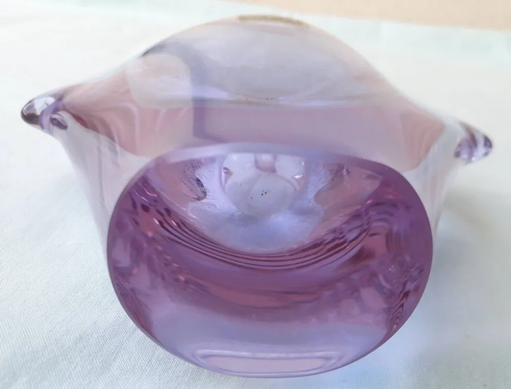 Vase en verre tchèque design