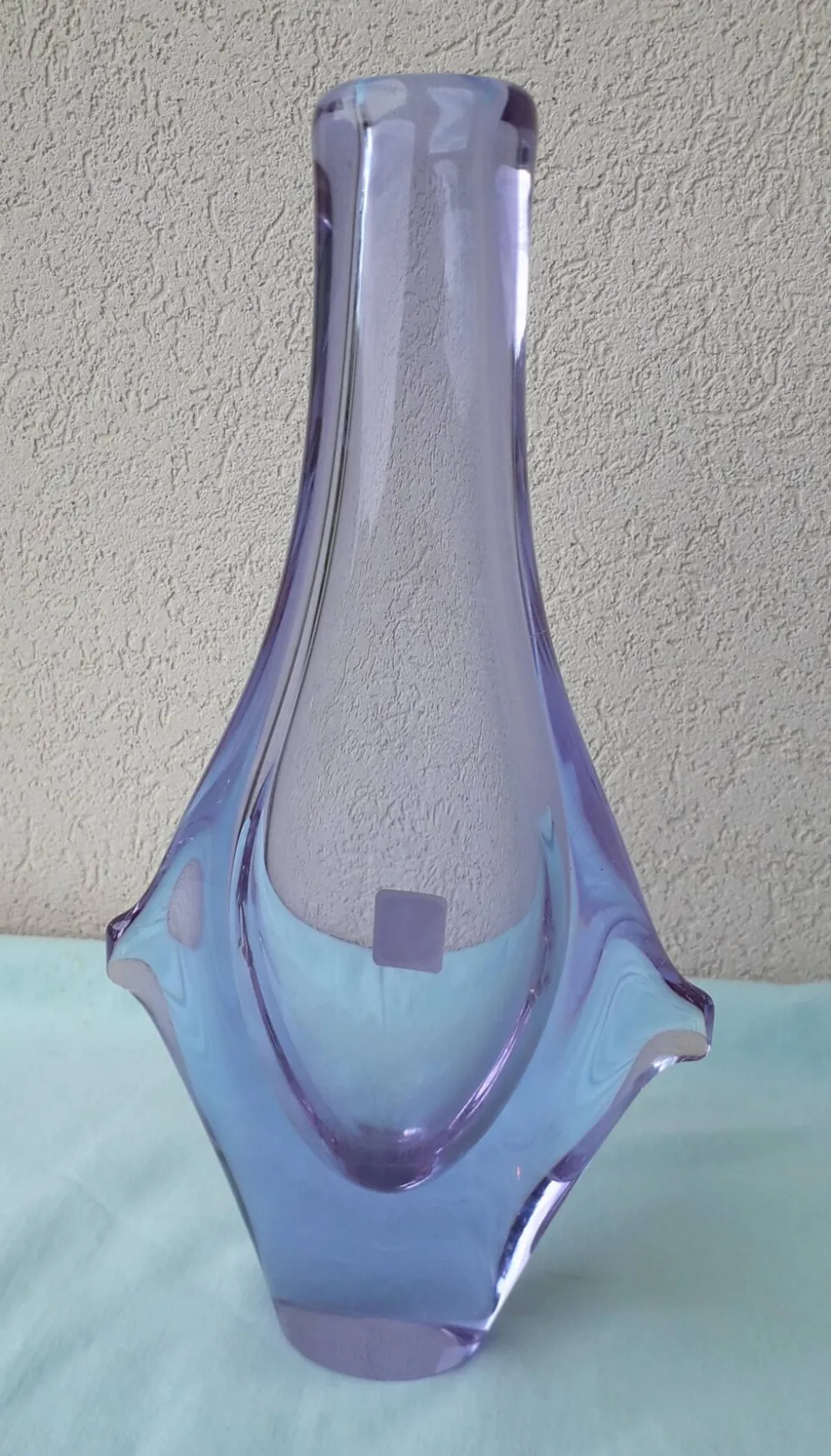 Vase en verre tchèque design