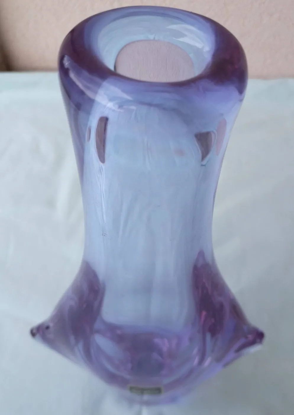 Vase en verre tchèque design