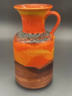 Vase Fat Lava Jasba N 602/12-25, Allemagne, années 1970
