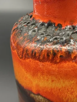Vase Fat Lava Jasba N 602/12-25, Allemagne, années 1970