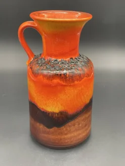 Vase Fat Lava Jasba N 602/12-25, Allemagne, années 1970