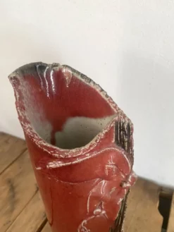 Vase grès vernissé années 80