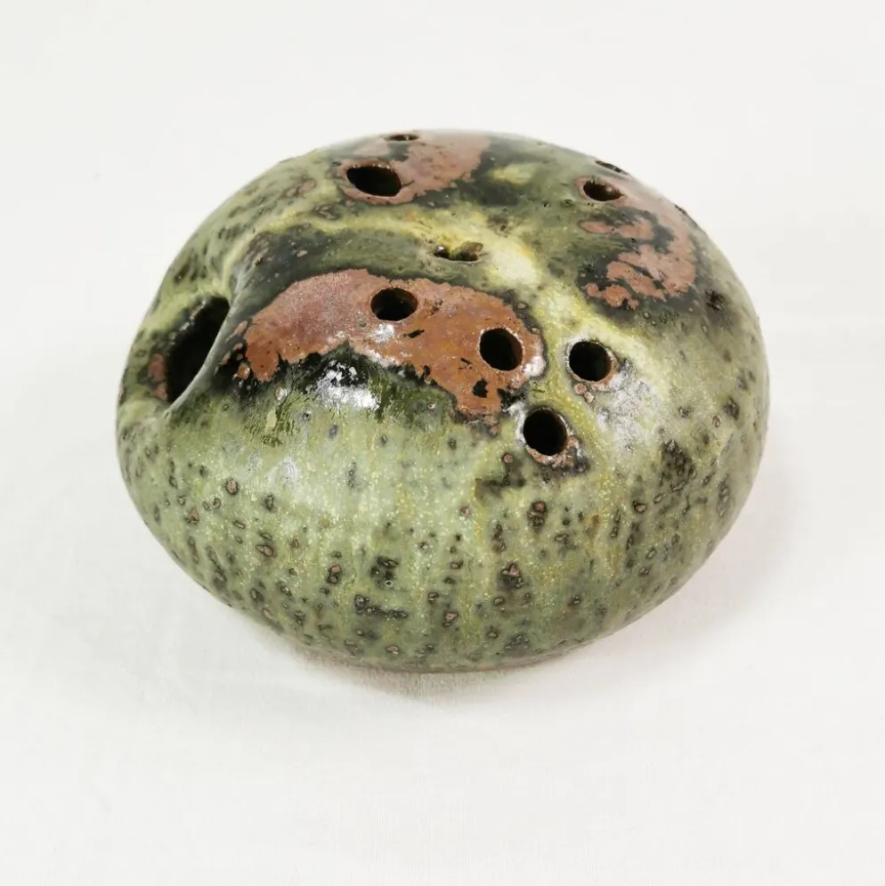 Vase Ikebana en céramique organique, Erik Græser, Danemark, années 1960.
