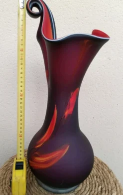 Vase « Jack in the Pulpit » en verre d’art