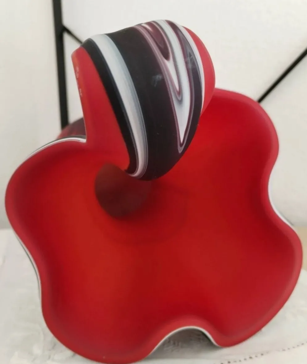 Vase « Jack in the Pulpit » en verre d’art