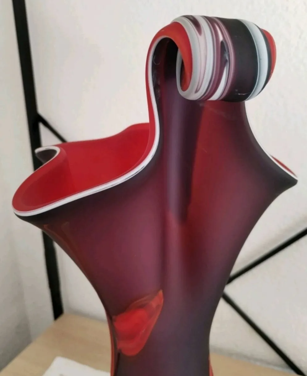 Vase « Jack in the Pulpit » en verre d’art