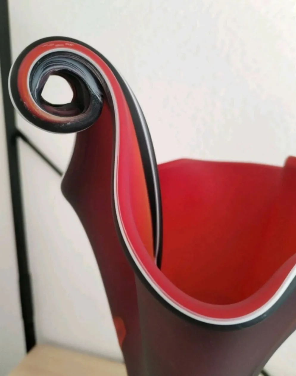 Vase « Jack in the Pulpit » en verre d’art