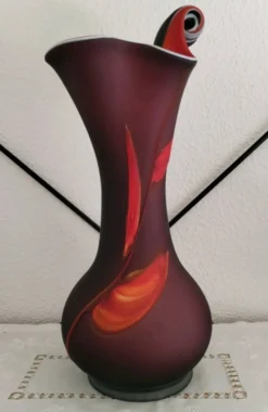 Vase « Jack in the Pulpit » en verre d’art