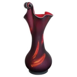 Vase « Jack in the Pulpit » en verre d’art