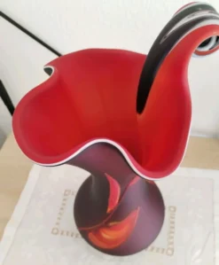 Vase « Jack in the Pulpit » en verre d’art