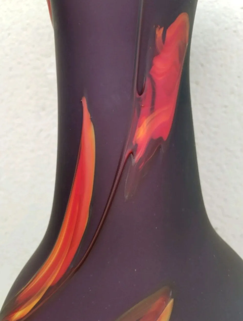 Vase « Jack in the Pulpit » en verre d’art