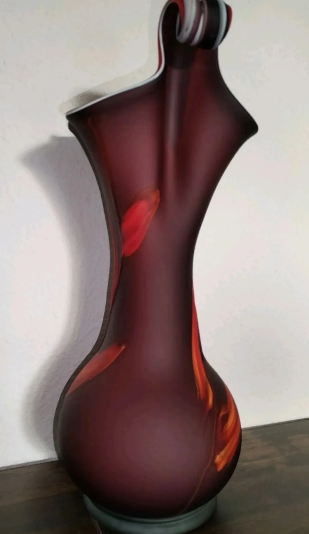 Vase « Jack in the Pulpit » en verre d’art