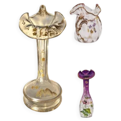 Vase Legras & Cie. col orchidée Art nouveau