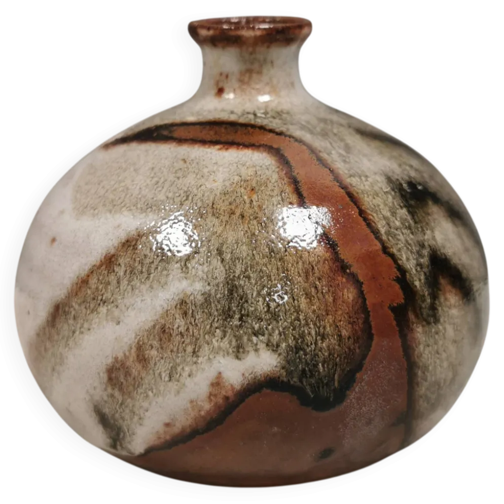 Vase miniature en céramique Waldorff danoise des années 1970-80.