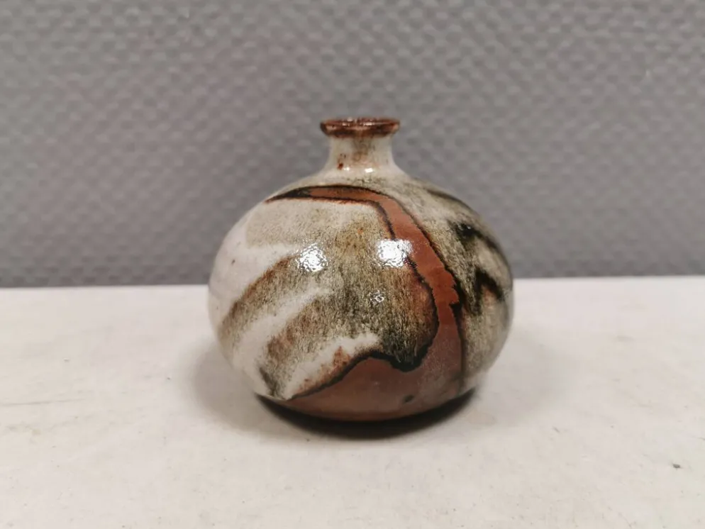 Vase miniature en céramique Waldorff danoise des années 1970-80.